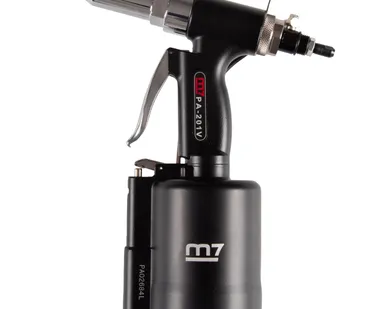 фото Заклепочник 2,4 - 6,4 мм, пневмогидравлический, пневмоудержание заклепки MIGHTY SEVEN PA-201V