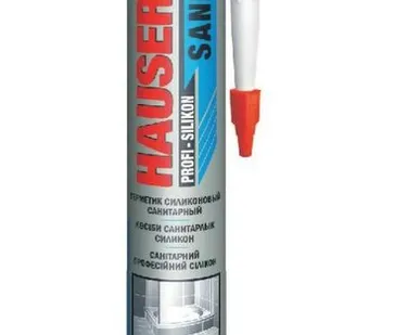 фото Герметик силиконовый Hauser SANI санитар бесцветный 260 мл