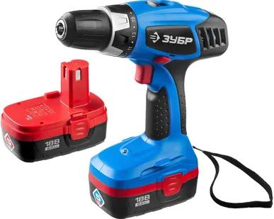 фото Шуруповерт аккумуляторный Зубр ЗДА-18-2 КИН20