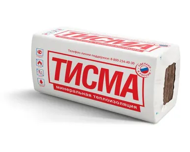 фото Минеральная вата ТИСМА S38 (100х1300х600мм) 8шт. 6,24м2 (0,624м3) KNAUF INSULATION