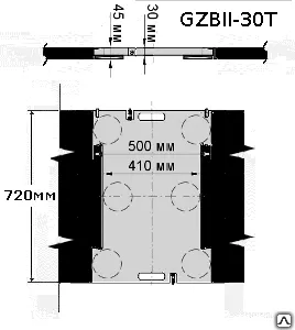 фото Весы поосного взвешивания GZBII (С наборными пандусами)
