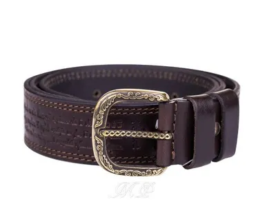 фото Пояс Славянский узор латунь черный