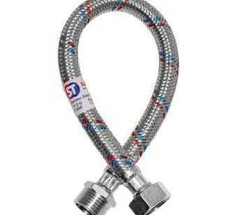 фото Ибкая подводка для воды ST 1/2" 120 см FM