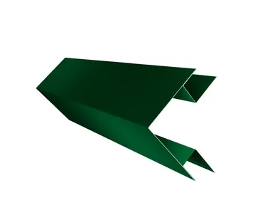 фото Угол внешний сложный 75х75 0,45 PE с пленкой RAL 6005 зеленый мох