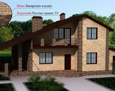 фото 3D-визуализация коттеджа