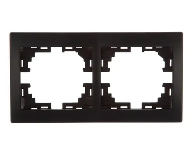 фото Рамка 2-м Мира горизонтальная черн. бархат LEZARD 701-4200-147