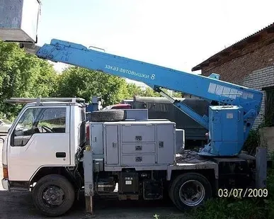 фото Аренда автовышки на базе японца