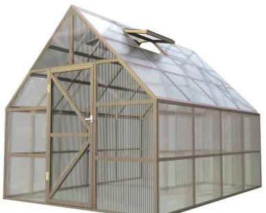 фото Теплица английская ЧЕЛСИ 3х4 м, цвет Слоновая кость (RAL 1015)