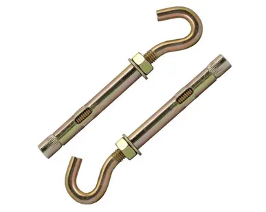 фото Анкер болт с крюком М10, желтый цинк