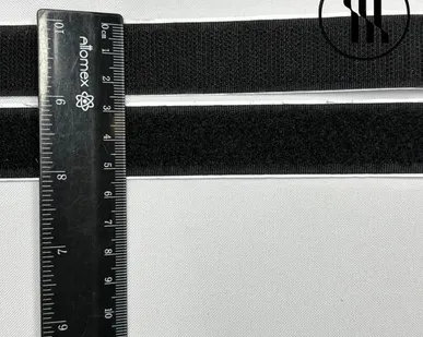 фото Липучка клеевая, цв. Черный, шир. 2,5 см