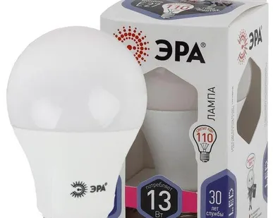 фото Лампа светодиодная A60-13W-860-E27 грушевидная 1040лм ЭРА Б0031395