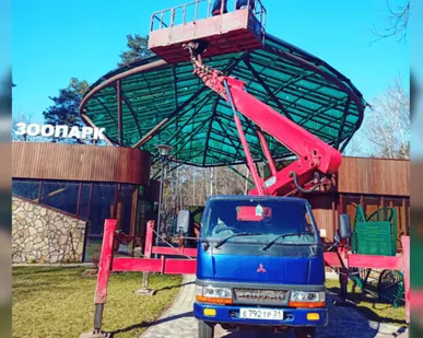 фото Автовышка 21 метр малогабаритная на базе Mitsubishi canter