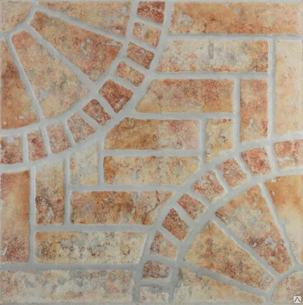 Фото №0 Кафель напольный Кастельон KS0013 красно-корич. 33x33