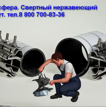 Фото №4 Гидравлические ремонтные хомуты ДВЕ ВОЛНЫ Сансфера