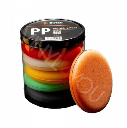 Фото №0 Комплект аппликаторов поролоновых круглых PP "Polishing Pads" 10,5*2 см (6 штук)