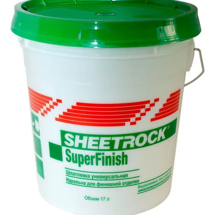 Фото №0 Шпатлевка готовая Sheetrock Fill FINISH Light 10 л (48 шт)