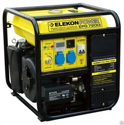 Фото №0 Генератор инверторный ELEKON EPG7200i