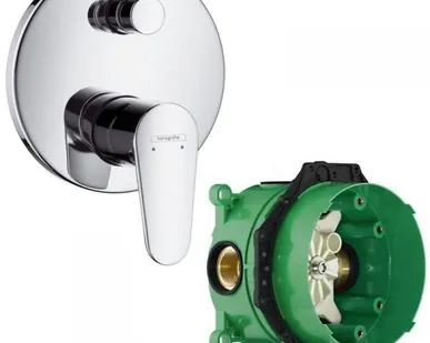 фото Смеситель HANSGROHE Talis E 2 для ванны к ibox universal, хром - 31645000