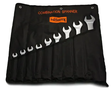 фото Набор ключей гаечных комбинированных 9шт. (8-24) хромирование HORTZ