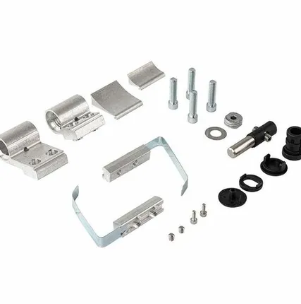 Фото №0 Петля дверная втулочная 2-х секционная, м/о 63 мм, крепление на хол. профиль, неокраш.