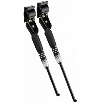 Фото №0 Подножка 24"-28" NH-KF98AAJ крепление на 1 перо вилки, алюмалюминиевая чёрная