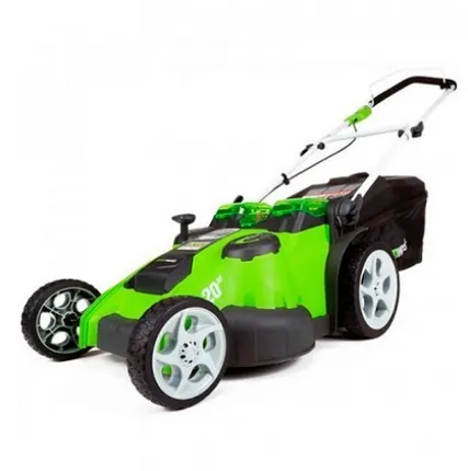 Фото №0 Газонокосилка аккумуляторная GreenWorks G40LM49DB