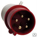 фото Вилка переносная силовая 023 2Р+РЕ 32А 380в IP44