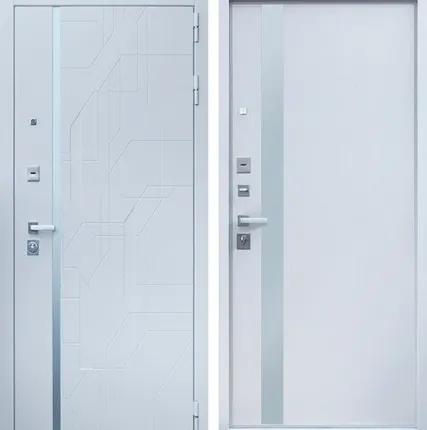 Фото №0 Входная дверь Эверест белый матовый-белый матовый АСД