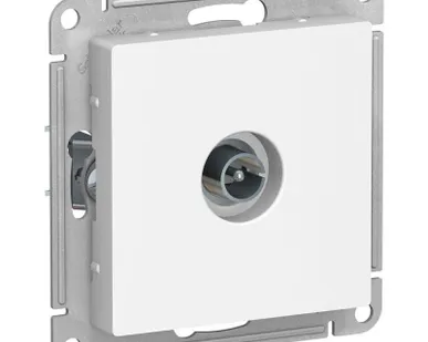 фото Розетка телевизионная TV AtlasDesign коннектор механизм бел. SE ATN000193