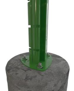 фото Основания столбов, фланцы, сваи