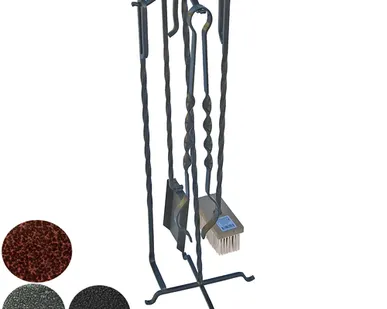 фото Набор для камина на стойке (4пред) бронза