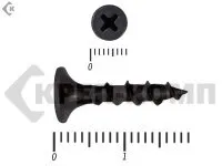 фото Саморез черный по дереву 3,5х19 Средняя фасовка (1500шт)