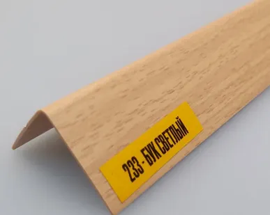 фото Уголок декоративный ПВХ Ideal 20х20х2700 Бук светлый (233)