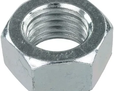 фото Гайка шестигранная DIN 934, класс прочности 8, оцинкованная сталь