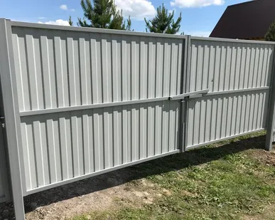 фото Ворота распашные высота 1,5 метра