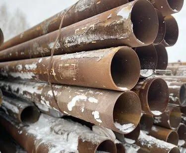 фото Труба БШ г/д 219х6 СТ09Г2С ГОСТ 8732-78 лежалая