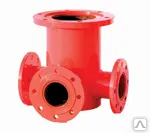 Фото №0 Подставка пожарная тройная фланцевая (ППТФ) Ду 200х150