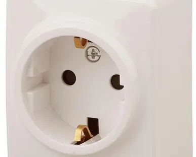 фото Розетка 1-м ОП Эра Эксперт 11-2203-02 16А IP20 250В 2P+E Schuko сл. кость Эра Б0020686