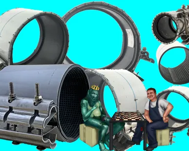 фото Гидравлические ремонтные хомуты  ВОЛНА. Сансфера