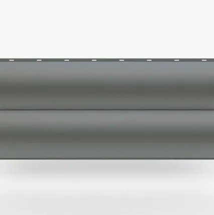 Фото №0 Сайдинг Металлический сайдинг «Бревно» 0.47-0.50 мм RAL 7004, Серый сигнал