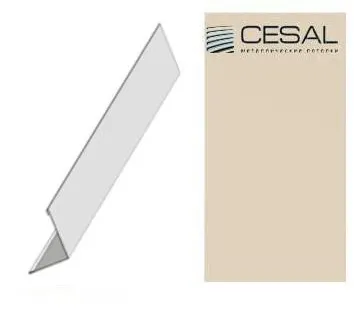 фото PL - уголок С07 25*25*3000мм, Бежевый жемчуг Cesal (Альконпласт)