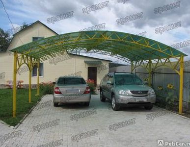 фото Навес из поликарбоната