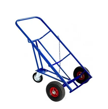 Фото №0 Тележка двух колесная для перевозки металл. и пластиковых бочек (бочкакат) КБ-2, с опорным колесом