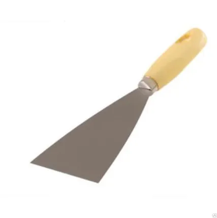 Фото №0 Шпатель малярный, нержавеющая сталь, деревянная ручка, 60мм. Workman. 30875