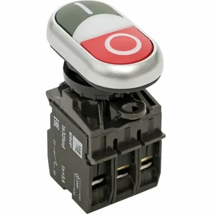 Фото №0 Кнопка LA32HND красно-зеленая с подстветкой Пуск