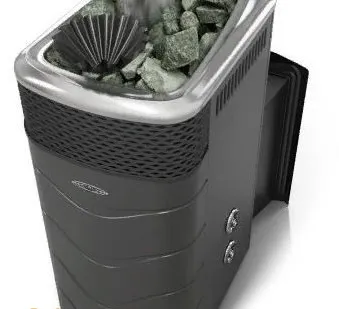 фото Печь ТМФ Гейзер XXL 2017 Inox Витра (антрацит, ЗК, ТО, арт. 34605)