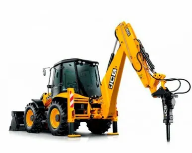 фото Экскаватор-погрузчик JCB 4CX с гидромолотом