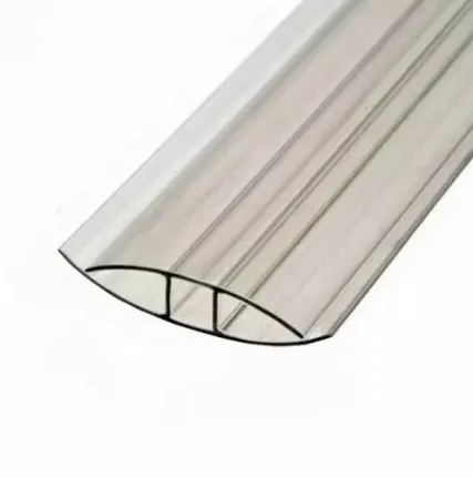 Фото №0 Профиль соединительный 4 мм прозрачный 6м для поликарбоната