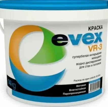 Фото №0 Краска интерьерная EVEX VR-3