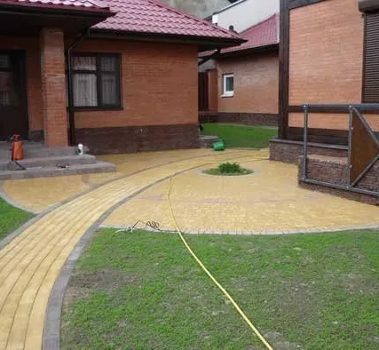 Фото №0 Мощение дорожек